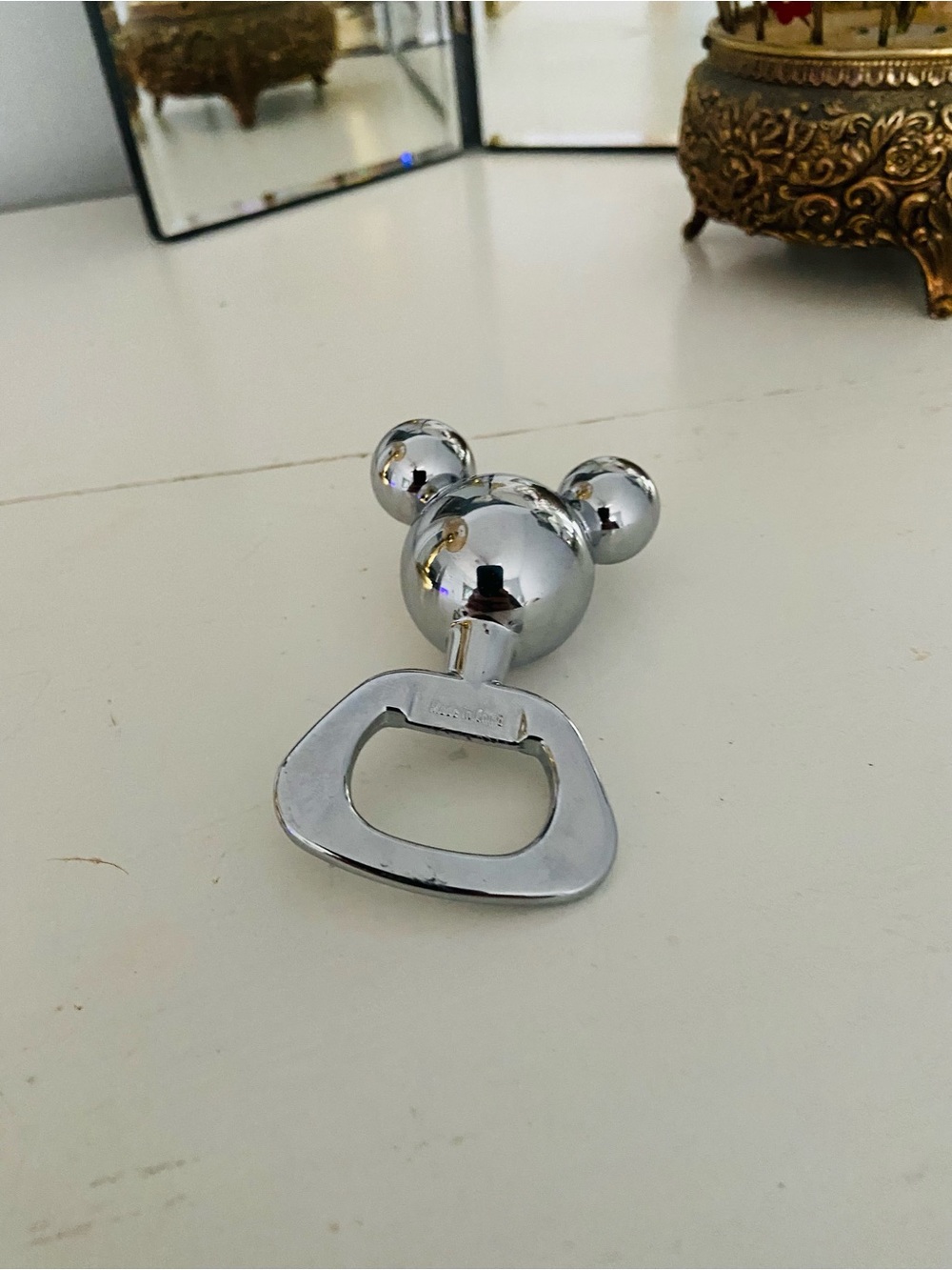 Disney Chrome Micky Mouse Bottle Opener With Ears
